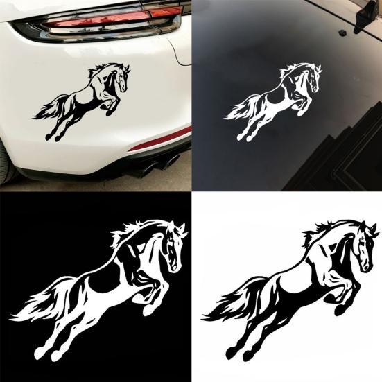 Mighty Jumping Horse Body Decal Bumper Vehicle Reflective Vinyl Car Sticker