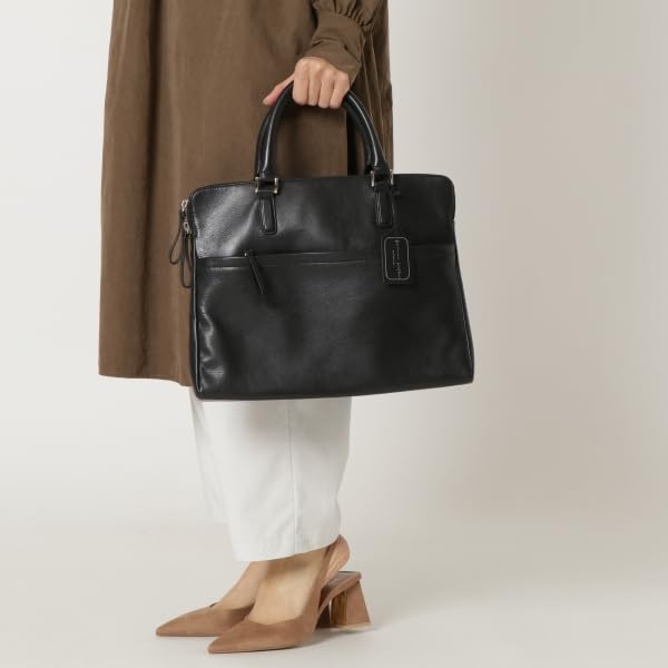 Натуральная натуральная кожа деловой тонкий портфель компактный стиль хаки [G Leather] мужской