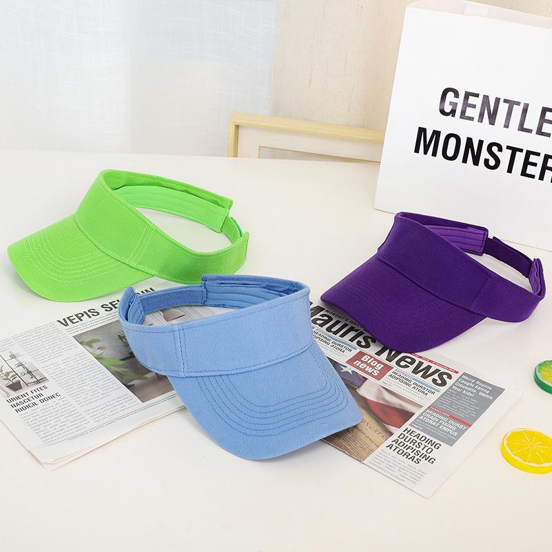 Летняя унисекс-топлес спортивная шляпа от солнца - корейский стиль однотонная повседневная кепка