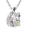 Special Specification Princess Rapunzel Silver 925 Necklace Drop Drop Flower Official [Disney] Women's