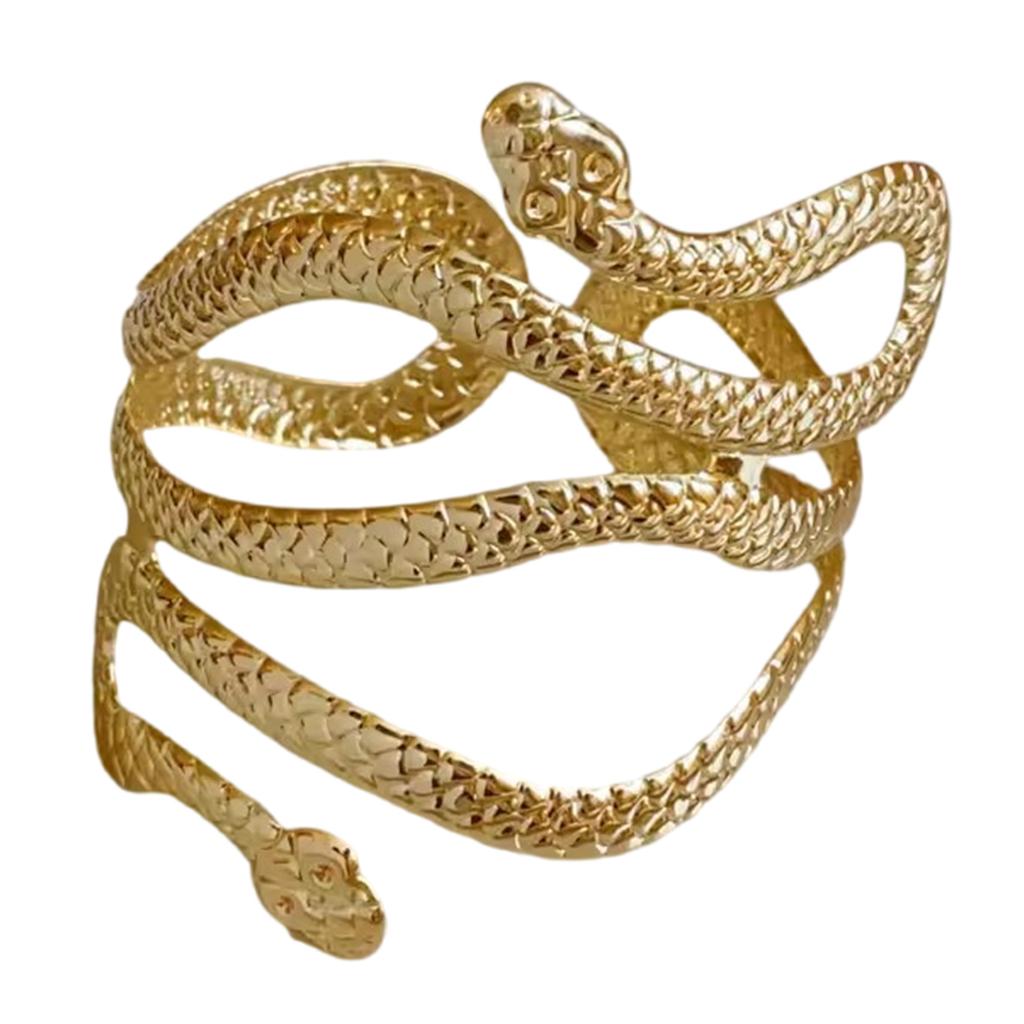 Elegant Armband Chain Blingbling Snake Arm Bracelets for Women Delicate Coils Armlet Armband Open Bangle