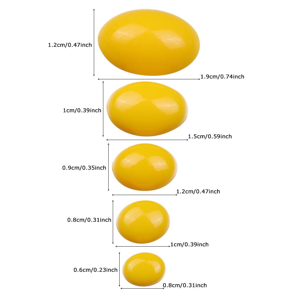 100Pcs Safety Plastic Safety Noses Oval Plastic Safety Eyes Safety Flat Noses for Dolls Making Toys