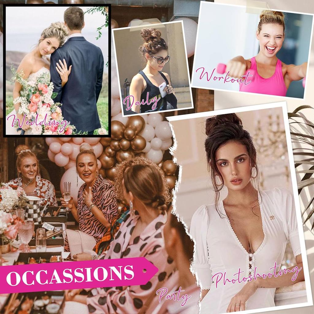 Волосы Пучок Накладка для волос Классические эластичные резинки для волос Поддельные волосы Пучок Наращивание хвоста Небрежные волосы Пучок Аксессуары для женщин