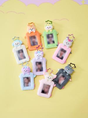 ATEEZ MIGHTEEZ Baby Wonder Room официальный MD Держатель для фотокарточек Плюшевый брелок | K-POP Коллекционные товары