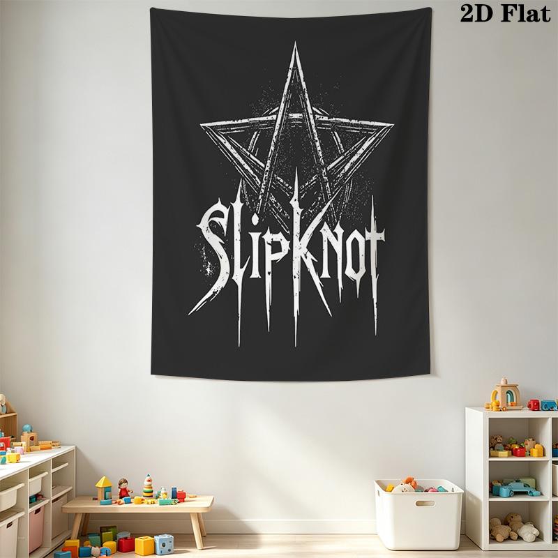 Slipknot Star Tapestry Bold Room Tapestry Fashion Print Wallmounted Work Of Art Atmospheric Background Cloth Christmas Gift
