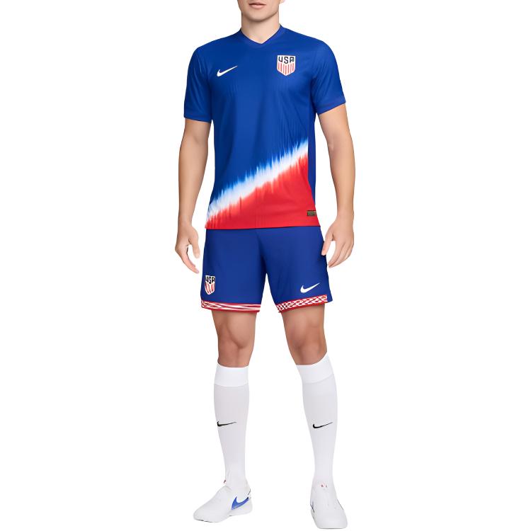 Nike Футболка мужская сборная США по футболу Dri-Fit Adv, оригинальная, синяя, FJ4264-417