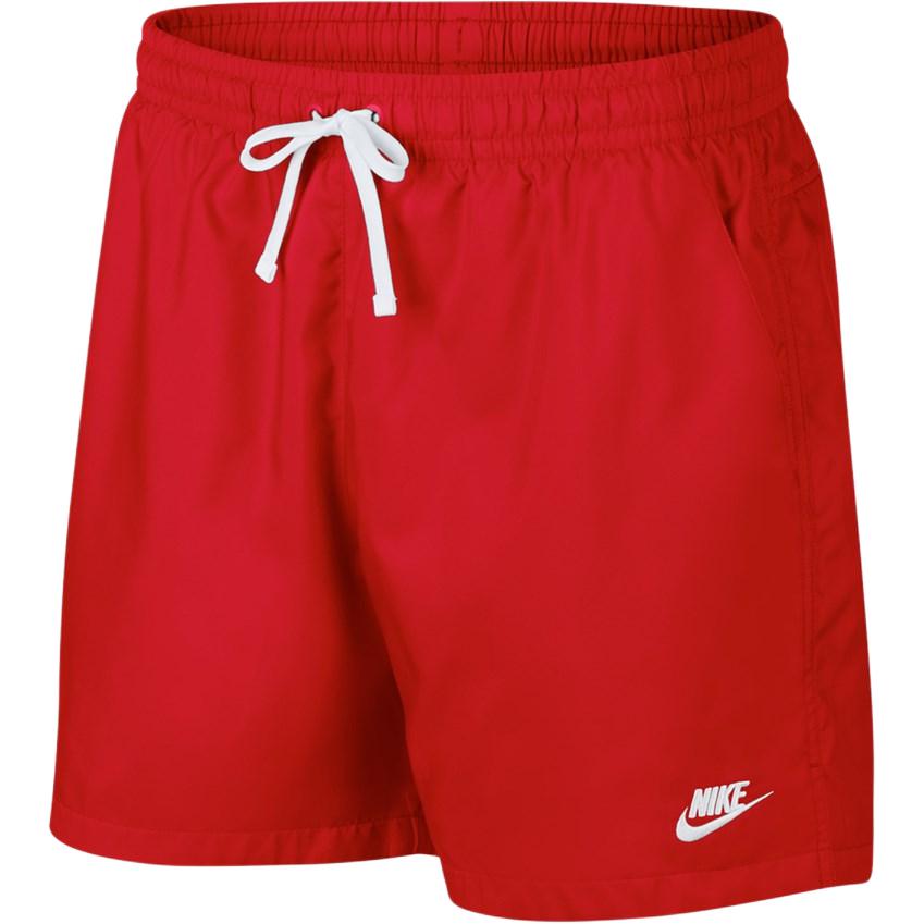 Nike Sportswear Logo Embroidered Drawstring Woven Shorts Men Bottoms University-Red AR2382-657