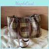 Trendy Street Style Large Nylon Tote Bag For College Students With Magnetic Closure