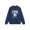 Li Ning Sport Lifestyle Series Letter Number Print Crew Neck Pullover Sweatshirt Unisex Sweatshirt Deep-Navy AWDTB59-3
