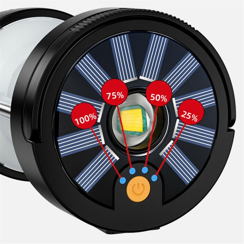 Открытый солнечный светильник для кемпинга Type-c аварийный фонарь для палатки многофункциональный перезаряжаемый портативный