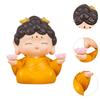 Buddha Statue Portable Ornament Mini Sculpture for Hotel Bookshelf Bedroom