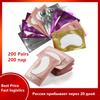 200 пар бумажных накладок для ресниц, подушечки для глаз, наращивание ресниц, подушки, наклейки без ворса, советы, наклейки, инструменты для макияжа