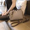 Women's Plaid Tilted Straddle Shell Bag Classic Retro Versatile Printed Bag Light Luxury Large Capacity Shoulder Chain Handbag
