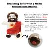 Breathing Jesus Plush Toy with 4 Modes Soft Sacred Heart Comfort Stuffed Animal Calming Gift for Kids Easter Christmas