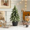 Tabletop Christmas Tree Lighted Artificial Xmas Tree With DIY Tabletop Ornament For Home Holiday Decor