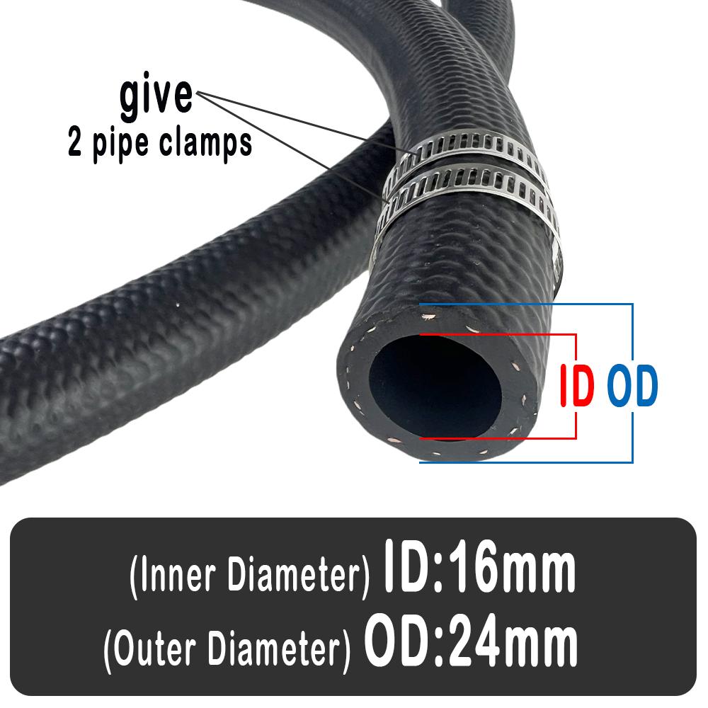 NBR Oil Resistant Automotive Motorcycle Truck Van Fuel hose Diesel Vacuum Engine Oil Hose ID 4 5 6 8 10 12 14 16 19 20 22 25 mm