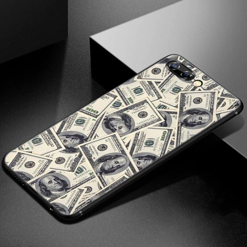 Money Dollars Bill Cash Phone Case For Huawei Honor 7A 8A 9X 20 Pro 8 10X Lite 7S 8C 8S 8X 9A 9C 10i 20i 30i 20E 20S Black Cover