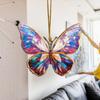 Акриловая красочная бабочка подвесное украшение двухстороннее внутреннее наружное рождественская елка настенное окно