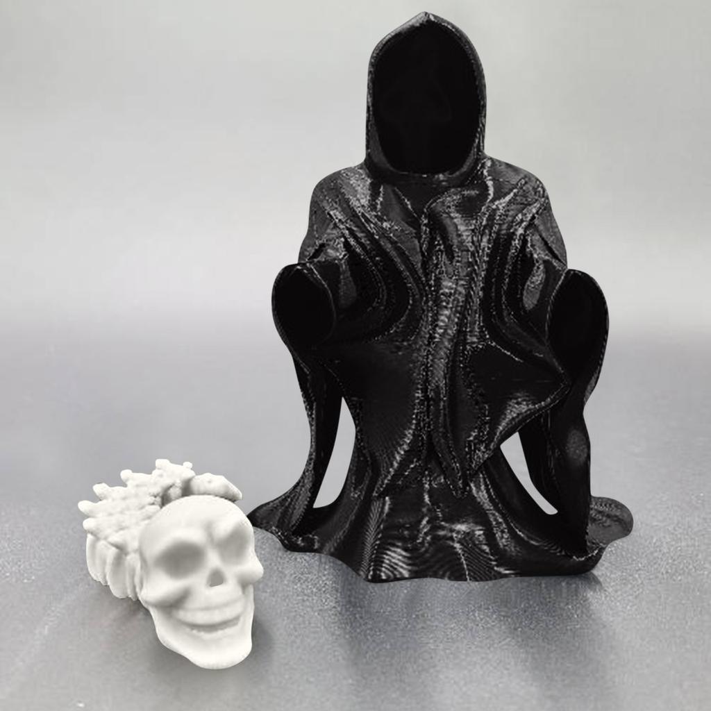 Интересная 3D-печатная фигурка-плащ и скелет-паразит, модель игрушки