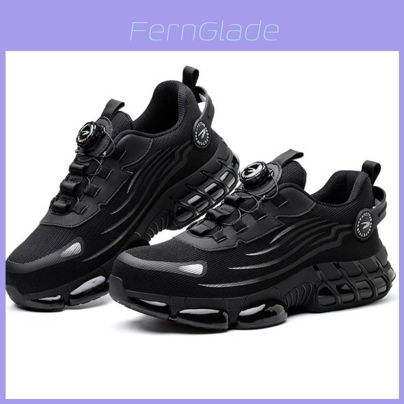 Durable Steel Toe Work Boots Slip-resistant High Top Safety Shoes Kevlar Sole