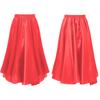 Kids Girls Stylish Dance Clothing Elastic Waistband Large Swing Loose Half-length Skirt