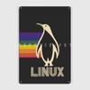 Linux Pride Version Metal Sign Wall Pub Living Room Design Painting Décor Tin Sign Posters