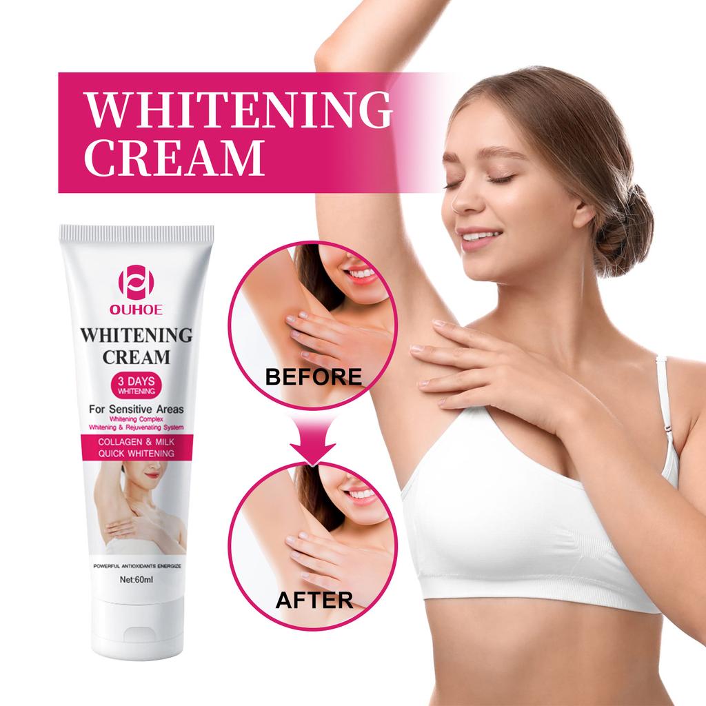 Whitening and Beautifying Cream for Armpits, Moisturizing, Darkening, Brightening and Whitening Cream for Private Parts of Elbow and Knee Joints.