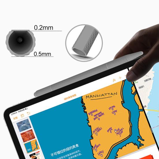 Противоскользящий силиконовый защитный чехол-накладка для стилуса для iPad Pencil 2-го поколения