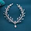 Handmade Rhinestone Bridal Headpiece: Wedding Hair Accessory & Forehead Chain