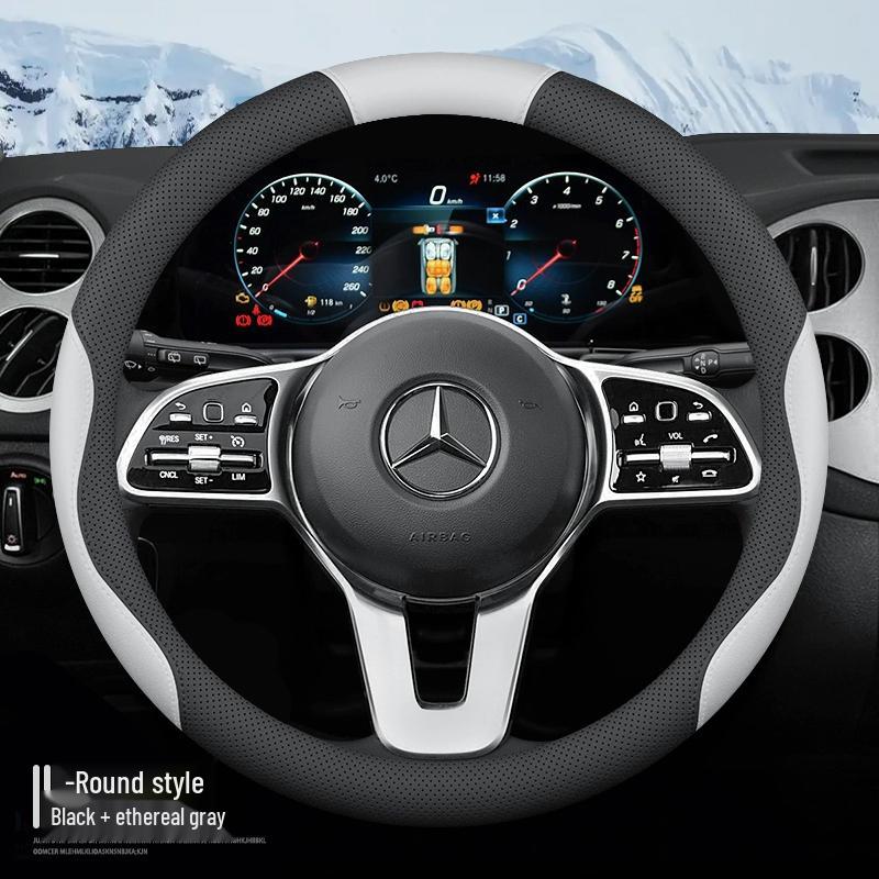 Чехлы на руль Mercedes-Benz для C-Class, E-Class, C200L, E300L, GLC260, GLB, GLA.