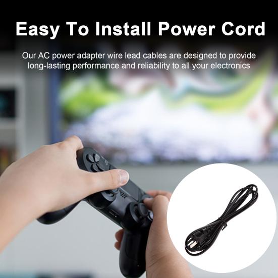 2-контактный шнур адаптера питания переменного тока Высокоэффективный универсальный кабель питания для замены PSV/для