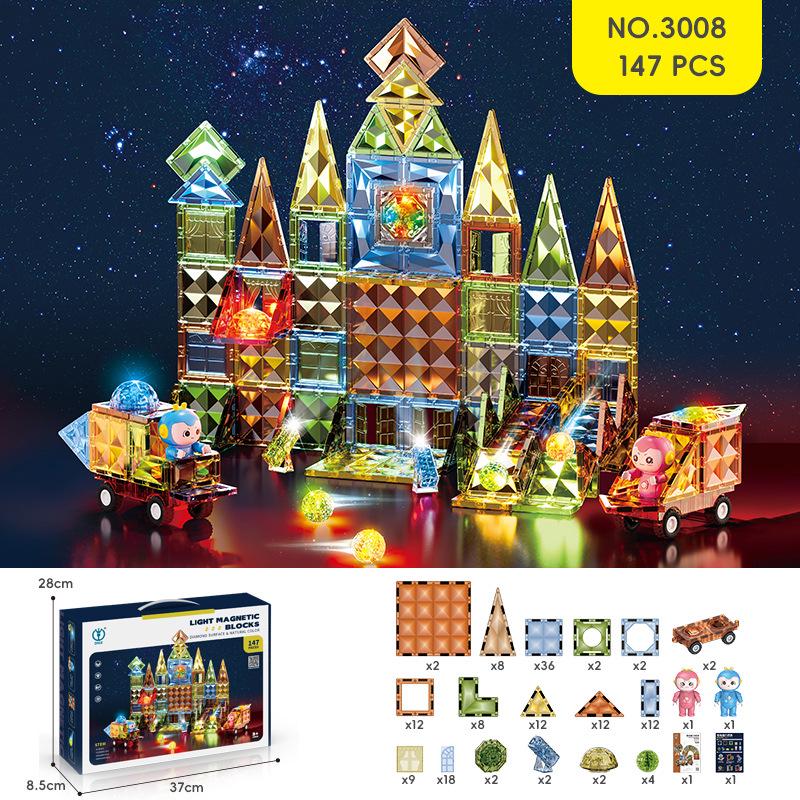 Магнитные шариковые строительные блоки Diger Pipeline: Красочный развивающий набор игрушек для детей