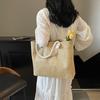 Straw Woven Shoulder Tote Bag Women's Large Capacity Woven Handbag