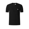 Fitness Fashion Casual Solid Color Short Sleeve T-Shirt Men Tops Deep-Black A11M521127ABK