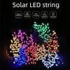 Светодиодная гирлянда на солнечных батареях, разноцветная декоративная подсветка для двора, уличное освещение, водонепроницаемая гирлянда