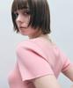 MONGDOL Ribbed Round Neck Short Sleeve Knit Mdkt075_8 Colors