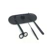 4Pcs/set Candle Wick Trimmer Scissors Extinguisher Hooks Candle Accessories with Tray Stainless Steel Wick Trimmer Dipper Tool