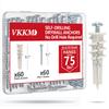 120Pcs #8 Self Drilling Drywall Anchors and Screws Kit #8 X 1-1/4”- Superb Wall Anchors for Drywall, Holds Upto 75lbs