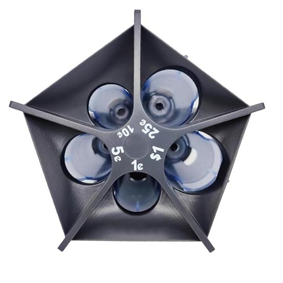 Монетный органайзер 5 в 1 сортировщик монет трубка счетчик монет с монетой