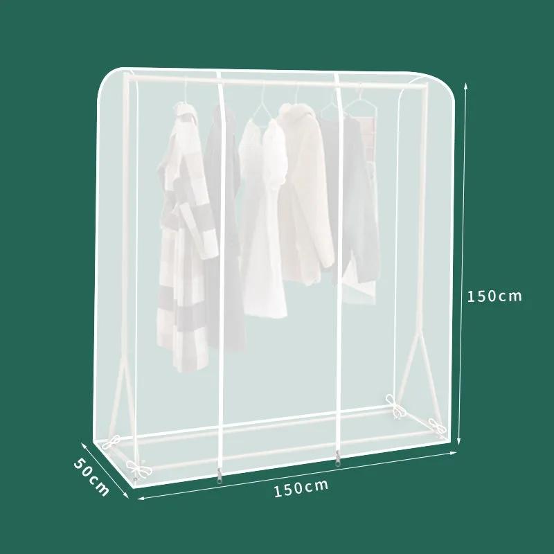 Бытовая напольная вешалка Прозрачный пылезащитный чехол PEVA Stereo Утолщенные пылезащитные чехлы Большая вместимость Чехол для хранения одежды от пыли