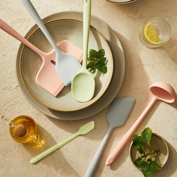 Silliman Century Garden Jam Spoon WSK4076, Ash Violet, 1 Piece, Korean Popular Tableware