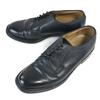 Vintage Imperial Grade Genuine Leather Goodyear Welt Plain Toe Dress Shoes Size 24.5EE Black(USED)