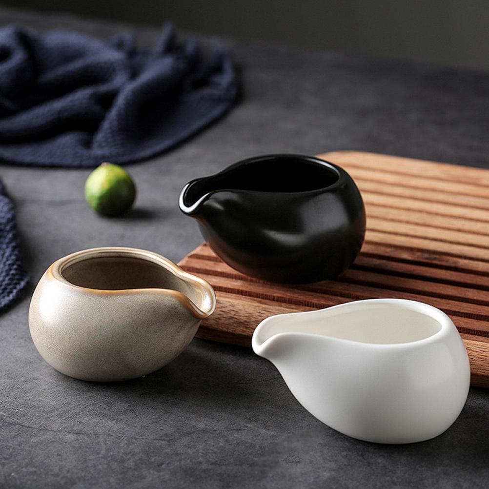 Ceramic Milk Jug Milk Pitcher Cup Creamer Syrup Frothing Dispenser Afternoon Tea Cafe Coffee Maker Tools Coffeeware