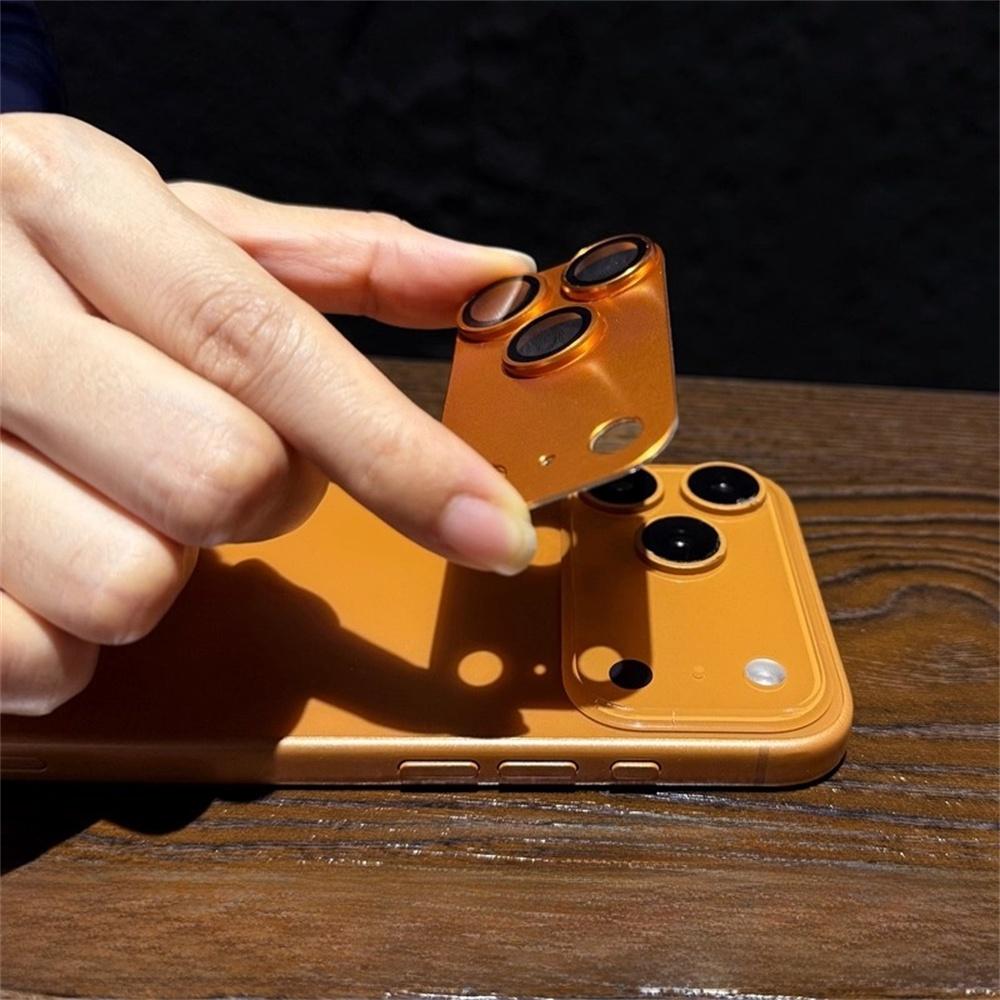 Металлическая защитная крышка для камеры с полным покрытием для iPhone 17 16 15 14 13 12 11, противоударная, защитный колпачок для линзы из высококачественного стекла