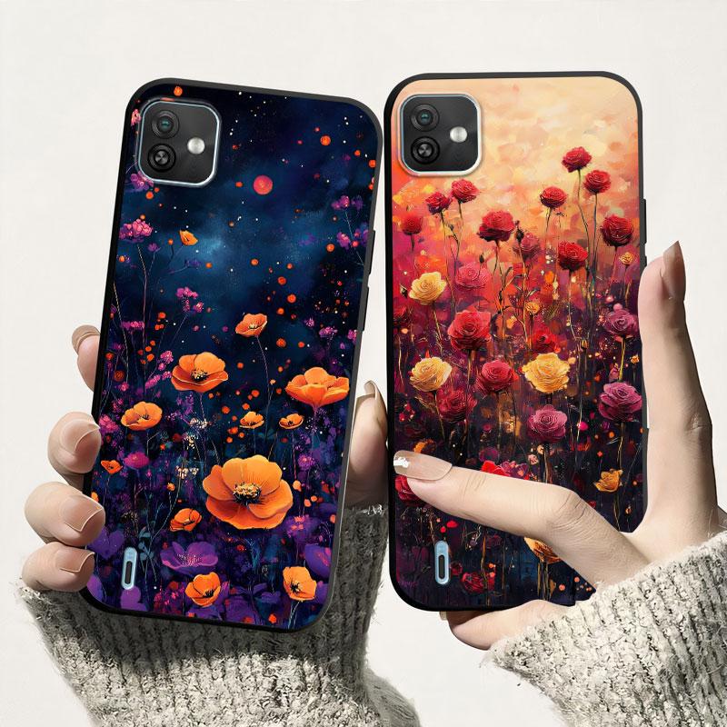 Цветок Для Wiko Y62 Plus Y82 Y81 Y62 Чехол Ударопрочный Мягкий Силикон Для Wiko Y51 Y52 Задняя Крышка ТПУ Чехол для Телефона Защитный Fundas
