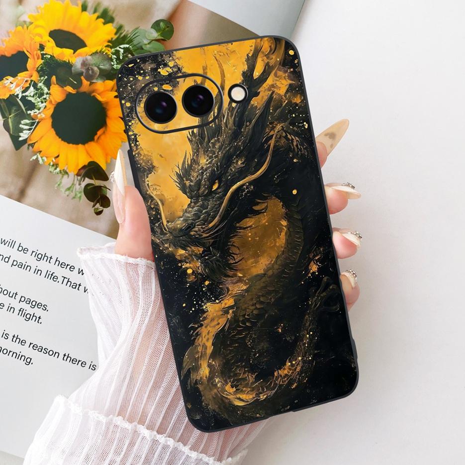 Чехол для Google Pixel 9 Pro Милый Лев Модный Расписной Чехол Мягкий ТПУ Чехол для Телефона Для Google Pixel 9A Pixel9 Pro Задняя Крышка Fundas