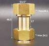DN15 DN20 DN25  1/2" 3/4" 1" BSP Наружная Внутренняя Муфта-Переходник Угольник Латунный Сантехнический Фитинг Соединитель Дом Сад Вода