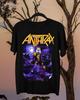 Коллекция Anthrax Хлопок Подарок для Семьи Черный Все Размеры Унисекс Футболка Унисекс Футболка