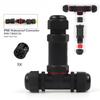 IP68-T2M25 T Branch Solderless Waterproof Sealed Wiring Connector Outdoor Underwater 5Pin LED Lighting Terminal Block 0.5-4.0mm