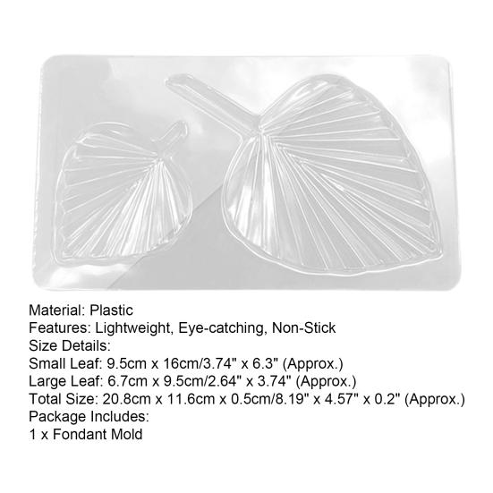 Useful BPA Free Easy To Release Attractive Decorative Leaf Modeling DIY Cake Chocolate Mold Baking Tools Chocolate Mold